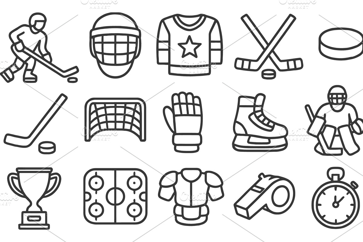 Vector illustration of ice hockey, an Illustration by ZinetroN