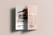 Tri-Fold DL Brochure Mock-up, an Advertising Mockup by zippypixelstudio (Thumbnail 10 of 16)