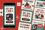 Winter Fashion Instagram Set, a Social Media Template by Aiyari Graphic (Thumbnail 1 of 3)