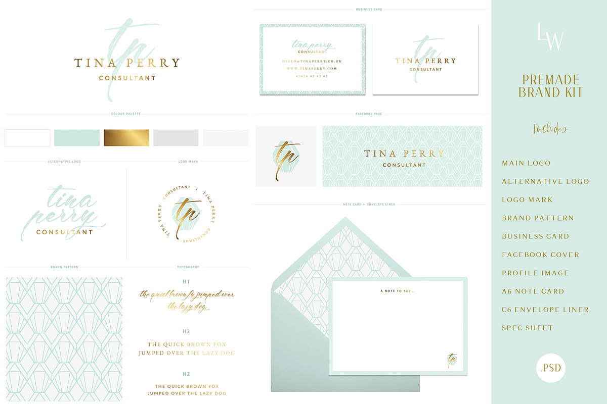 SALE! Premade Brand Kit Logo Design, a Branding & Logo Template by With Love Ethel (Photo 1 of 2)