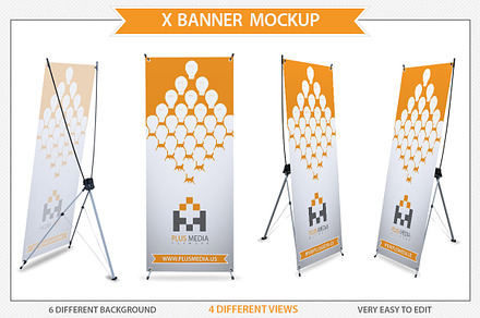X Banner Mockup
