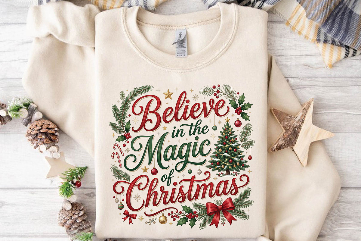 Believe in the Magic of Christmas PN, a Seasonal Illustration by DreamPrint404 (Photo 6 of 6)