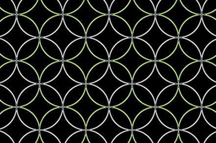 Black Glow Circles Geometric