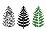 Fern Leaf Vector Illustration, a Solid Icon by Artonix (Thumbnail 2 of 2)