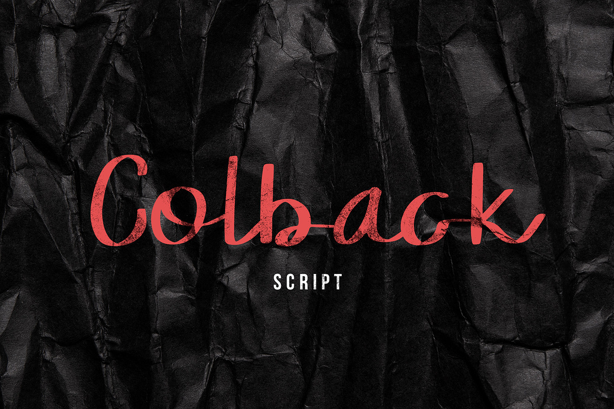 Colback Script Font, a Script Font by Dawnside Graphic (Photo 1 of 8)
