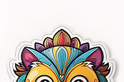 Boho Psychedelic&Sugar Skull Sticker, an Illustration by ETARA by Mea Hau (Thumbnail 4 of 7)
