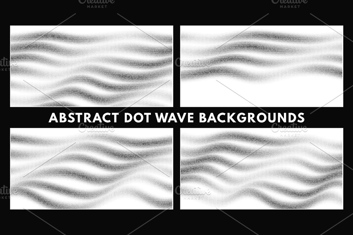 Abstract Dot Wave Backgrounds Vol. 3, a Background Graphic by sivVector (Photo 1 of 5)