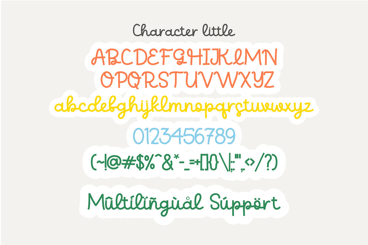 Little Cuties - Playful Display Font, a Handwritten Font by SaktiAvellin (Photo 7 of 8)