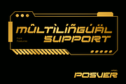 Posver Futuristic, a Sans Serif Font by 24Design Studios (Thumbnail 5 of 6)