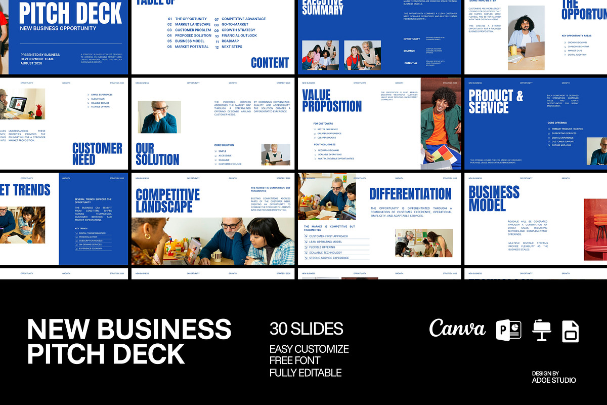New Business Presentation Template, a Presentation Template by adoestudio (Photo 1 of 8)