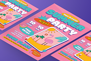 Summer Party Flyer Set, a Flyer Template by Annora Studio (Thumbnail 3 of 6)