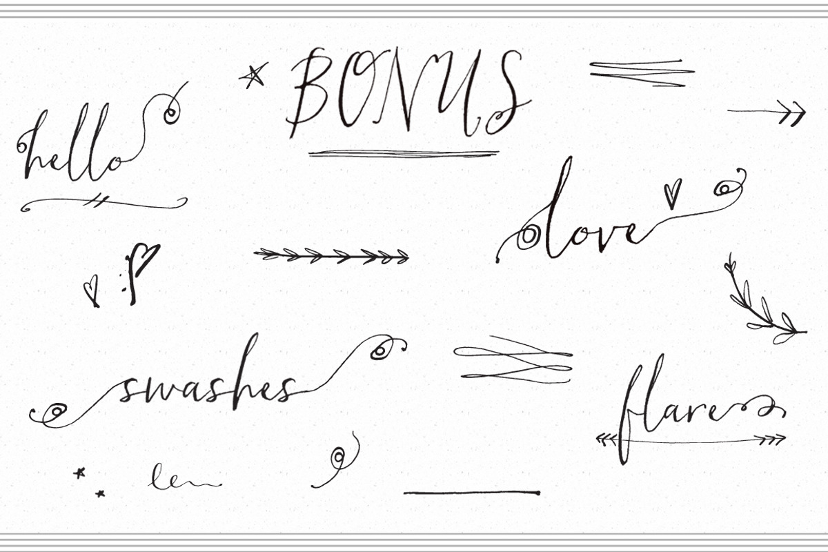 Hollyhock - A Messy Calligraphy Font preview 5