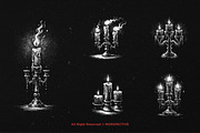 10 Bundle Dark Art Candlestick Light, an Illustration by Morspective (Thumbnail 5 of 7)
