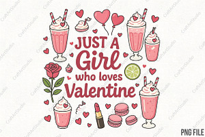 Pink Valentine PNG Sublimation, an Illustration by CraftArtStudio