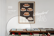 A1 Frame Festive Minimalist Mockup, an Advertising Mockup by WasMockups (Thumbnail 3 of 6)