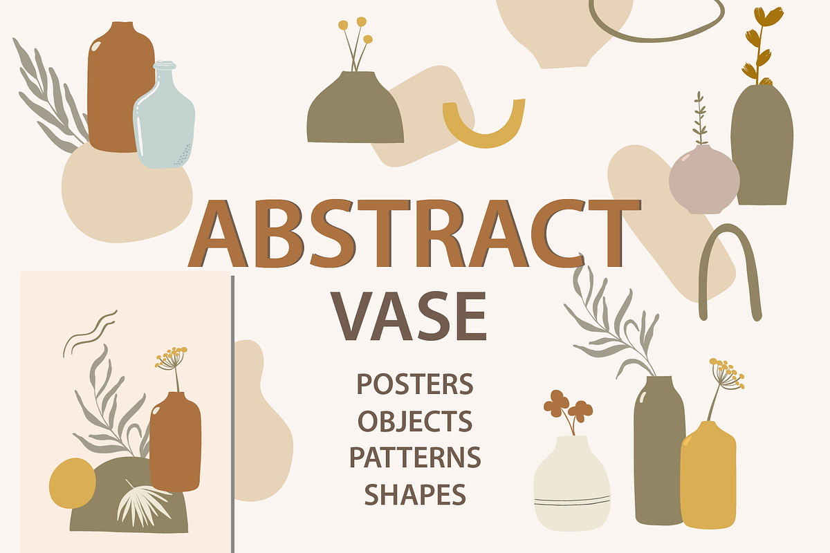 Abstract Vases collection, an Illustration by Cozy pattern shop (Photo 1 of 6)