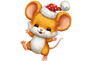 Dancing Animals Christmas Watercolor, an Illustration by Craft Nest (Thumbnail 5 of 11)
