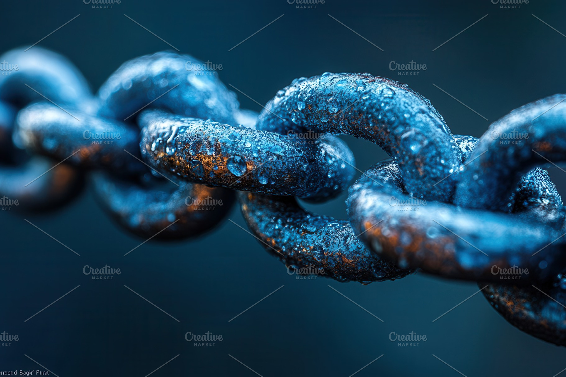 Captivating close-up of a blue metal, a Photo by Tanuart