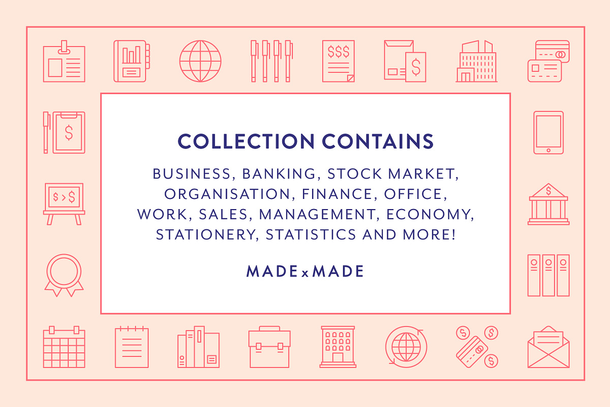 Business Line Icons, an Outline Icon by Made by Made (Photo 2 of 6)