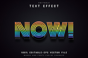 Font Text Effect 3d Editable Vol 21