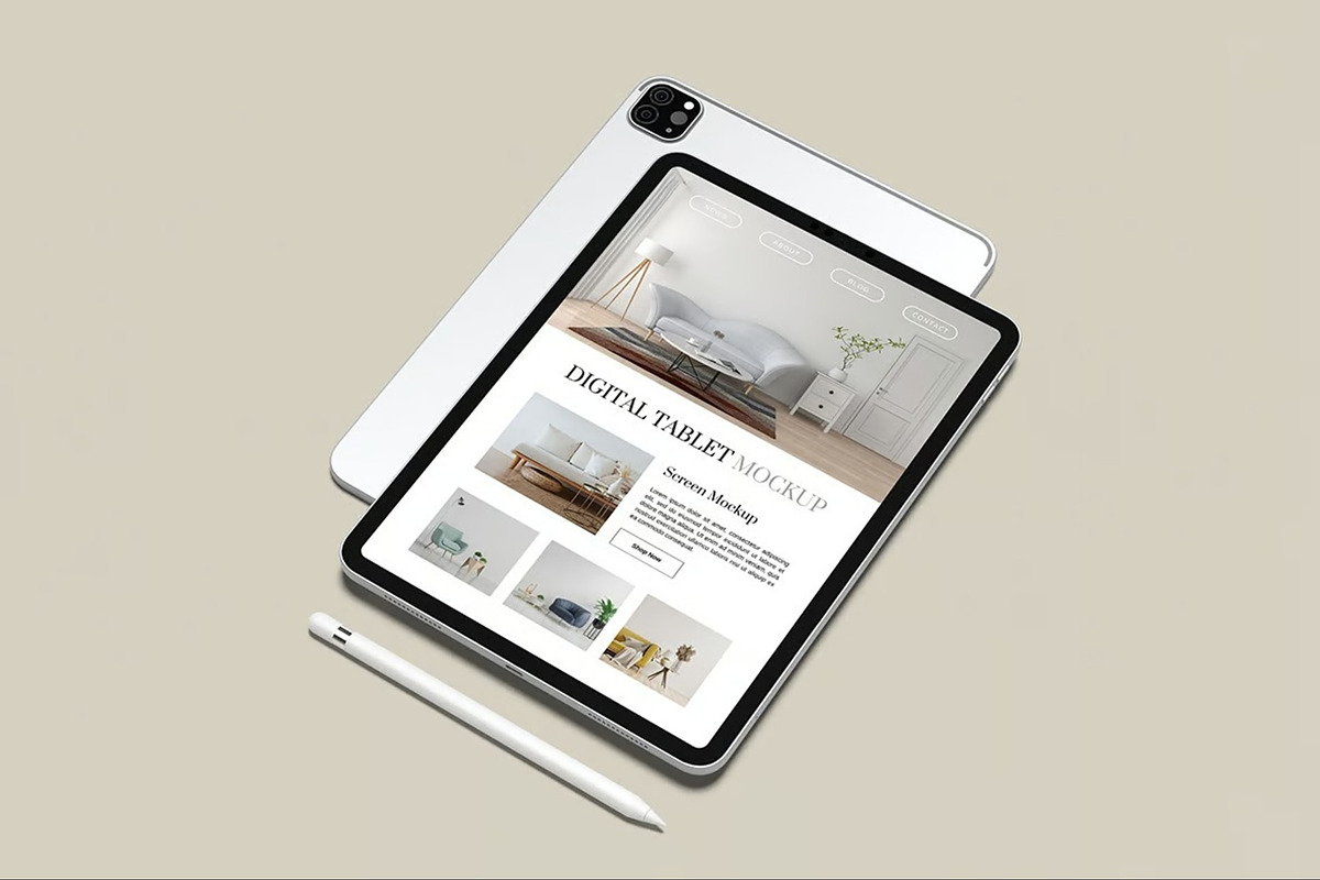Tablet Pro Mockup, an iPad Mockup by Hubzway (Photo 8 of 9)