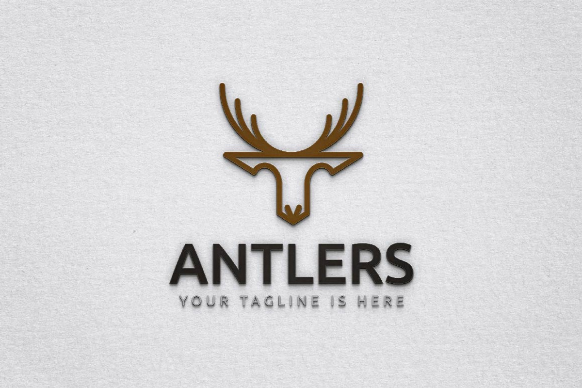 Strong Antlers Deer Roe Animal Logo, a Branding & Logo Template by jongcreative (Photo 1 of 3)