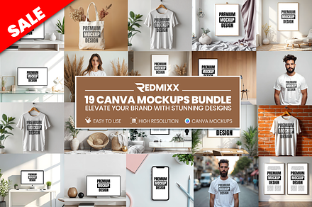 19 Canva Mockups Bundle