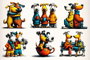 Best Dog Friend, Quirky Dog Clipart, an Illustration by Dream Creation (Thumbnail 5 of 8)