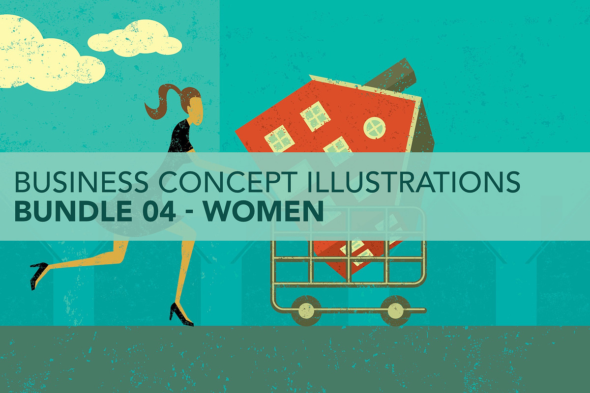 Business Concepts Bundle 04 Women, a Person Illustration by retrorocket (Photo 1 of 16)