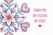 Watercolor Winter Snowflakes Clipart, a Seasonal Illustration by Whimsy Brush Studio (Thumbnail 7 of 8)
