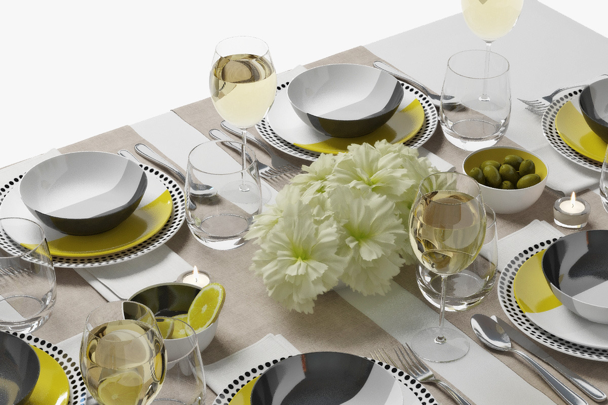 table setting 03, an Object 3D Model by 3dcruz (Photo 13 of 13)