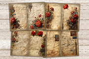 Old Letter Junk Journal Pages, a Decorative Illustration by GlamArtZhanna (Thumbnail 3 of 10)