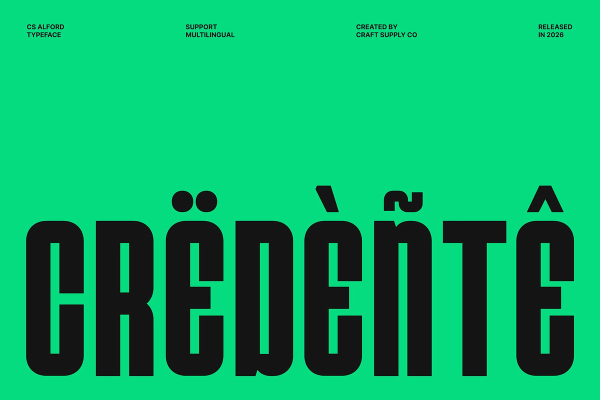 CS Alford – Condensed Font, a Sans Serif Font by Craft Supply Co. (Photo 7 of 8)