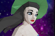 DIY Witch 3D model template, a Templates & Theme by PolyFish (Thumbnail 3 of 6)