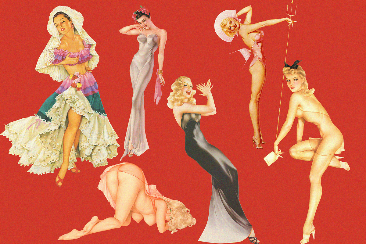 Varga Girls-Vinatge Illustrations, an Illustration by Lilithcollageart (Photo 2 of 8)