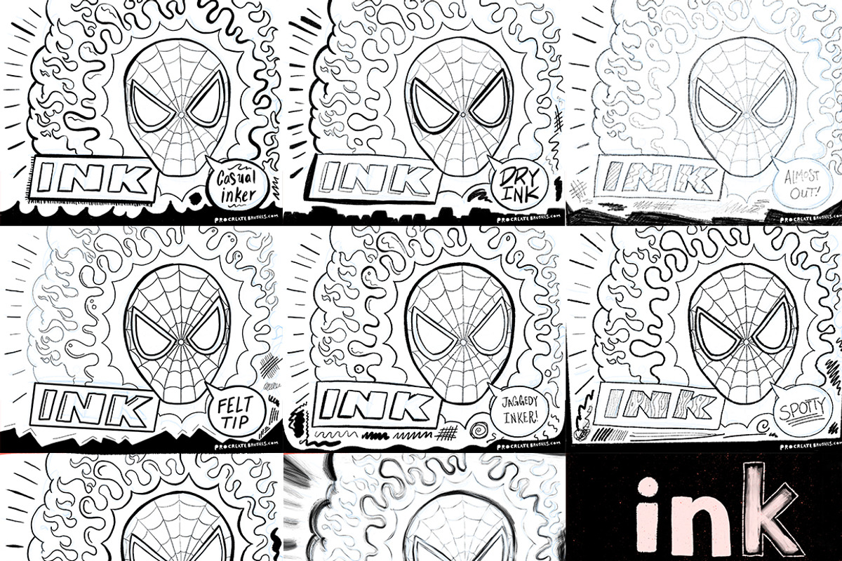 Procreate Ink Box, a Brush Add-On by Ben Lew Illustration (Photo 3 of 4)