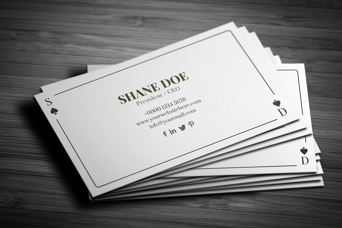 Casino & Poker Style Business Card, a Business Card Template by Saman Osama (Photo 5 of 6)