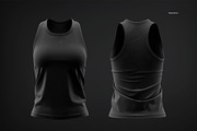 Women's Tank Top Mockups, Front Back, a Shirt Mockup by HelenStock (Thumbnail 7 of 9)