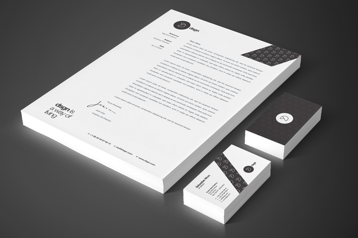 RW Swiss Style Clean Identity, a Stationery Template by Reclameworks (Photo 2 of 5)
