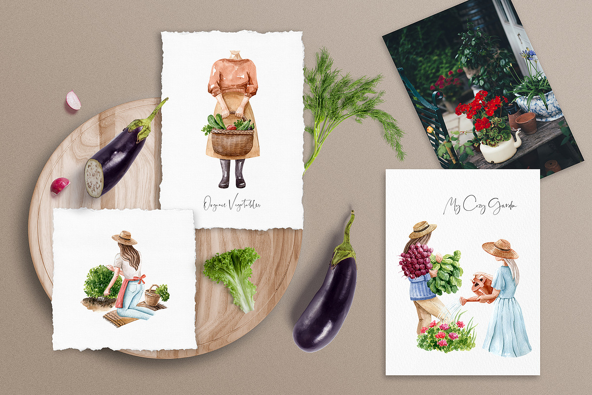 Girls and Gardening, an Animal Illustration by Natalia Fedorova (Photo 5 of 6)