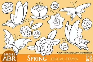 SPRING - Digital Stamps / Brushes