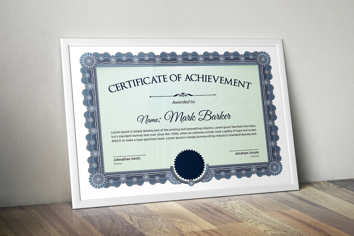 Certificate Word | PSD | AI, a Stationery Template by Curve Design (Photo 6 of 6)
