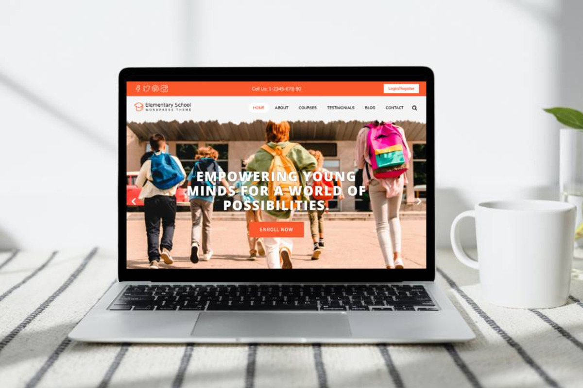 Elementary School WordPress Template preview 2