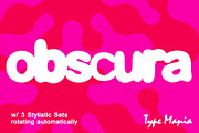Obscura TM – Automatic Blurry Type, a Sans Serif Font by Type Mania (Thumbnail 1 of 15)