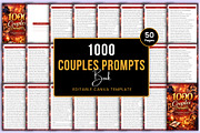 1000 Couples Prompts Book Canva, a Stationery Template by Mustafiz (Thumbnail 1 of 8)