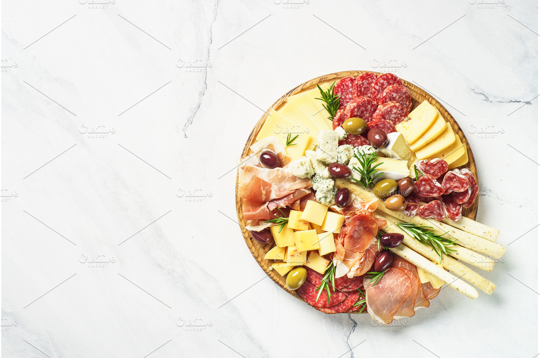 Antipasto platter. Meet and cheese, a Food & Drink Photo by Nadia-nb