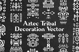 Aztec Tribal Decoration Vector