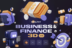 Wealthy - Business & Finance 3D Icon