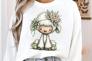 Whimsical spring lamb clipart, an Illustration by SinaCreation (Thumbnail 10 of 11)