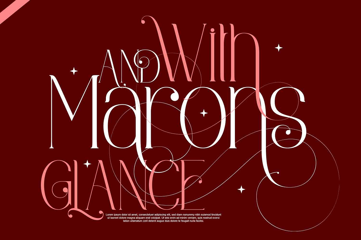 Marons and Glance, a Serif Font by Bramcreative (Photo 3 of 10)